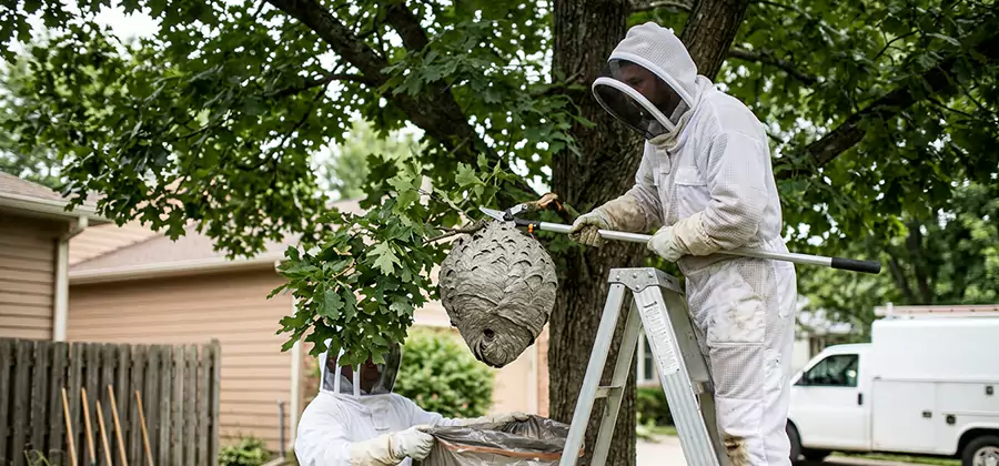 Wasp Nest in Tree Removal Herndon